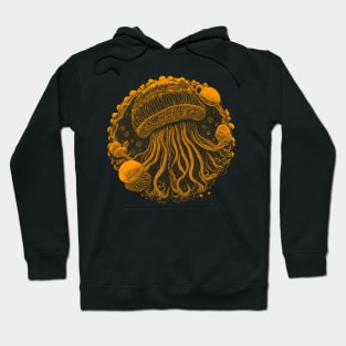 Retro Abstract Jellyfish Hoodie